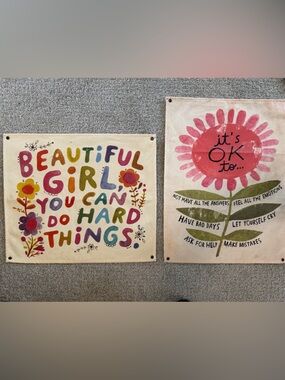 NATURAL LIFE Multicolor 'Beautiful Girl You Can Do Hard Things' Wall Art
